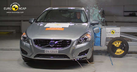Volvo V60 Plug-in-Hybrid Euro NCAP Crashtest 2012