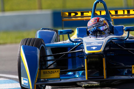 Formel E Donington Testtag 3 Sébastien Buemi e.dams-Renault