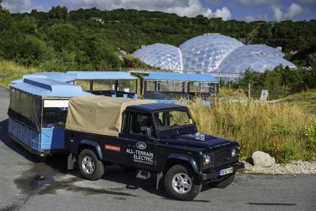 Land Rover All Electric Defender Eden Project