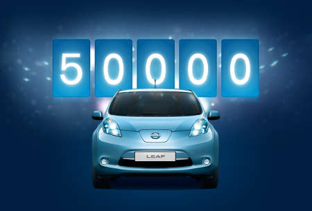 Nissan Leaf 50.000 Elektroautos