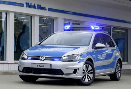 VW e-Golf Polizei