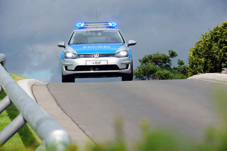 VW e-Golf Polizei Einsatzfahrzeug