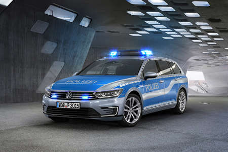 VW Passat GTE Polizeifahrzeug